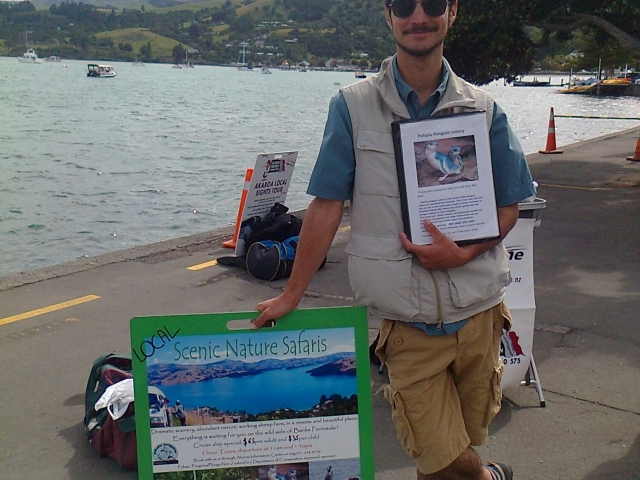 This the sign you are looking for in Akaroa, not always the handsome frenchmen